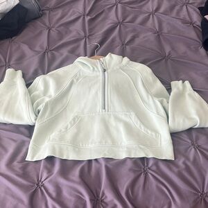 Lululemon Athletica Oversize Half-Zip Mint Green Hoodie Size XS/S